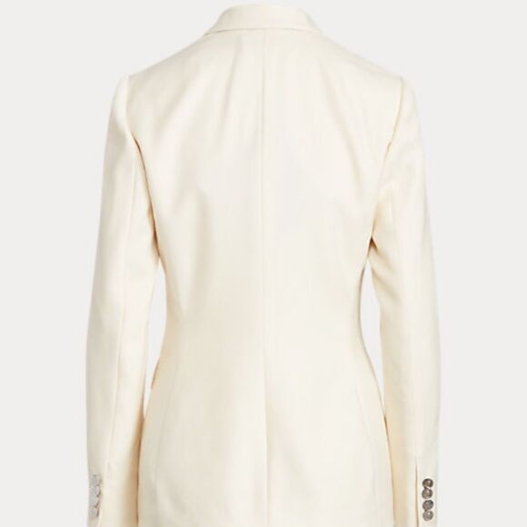 Ralph Lauren Collection ~ Ivory Stretch Wool Double Breasted Camden Blazer - Picture 12 of 16